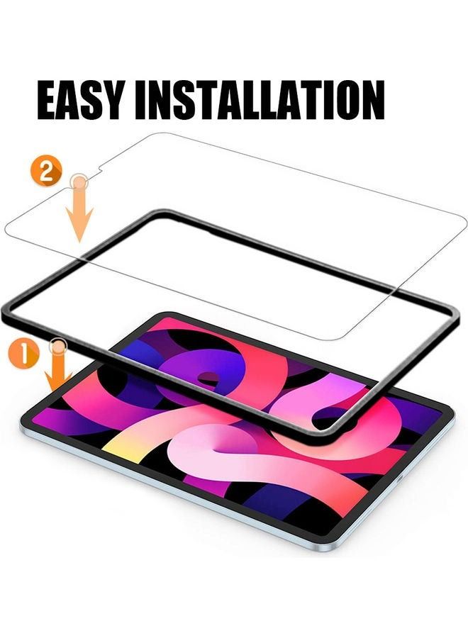 واقي شاشة من الزجاج المقوى متوافق مع iPad Pro مقاس 11 بوصة 2021/2020/2018 iPad Air4 شفاف - Image 2