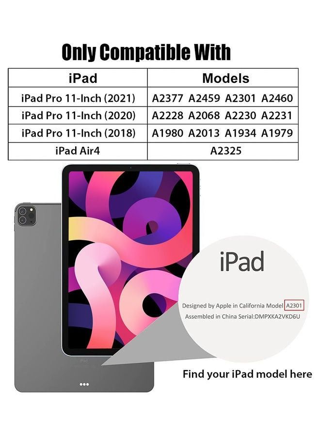 واقي شاشة من الزجاج المقوى متوافق مع iPad Pro مقاس 11 بوصة 2021/2020/2018 iPad Air4 شفاف - Image 3