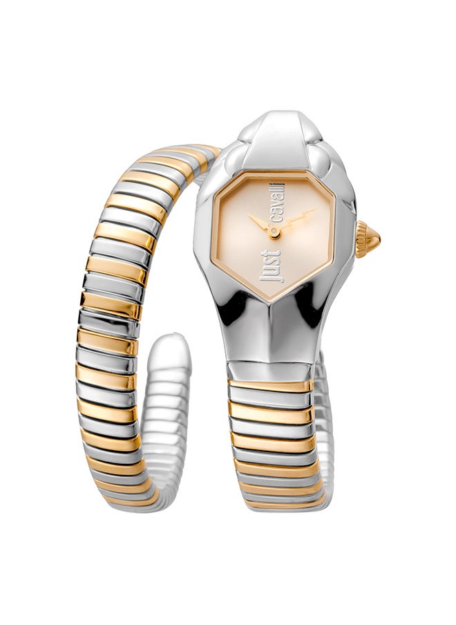 Just Cavalli Lady Snake Glam Dna Jc1L001M0035 - Stainless Steel Female Quartz Analogue 