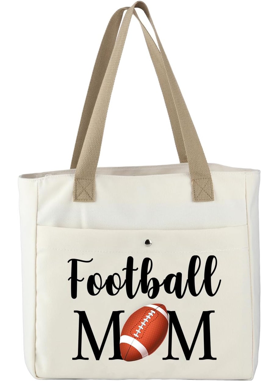 MBMSO MBMSO Football Mom Tote Bag  Gifts for Football Lovers and Team  Sports Gym Bags for Mom  - Image 2