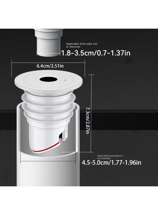 NIBEMINENT 1pc Kitchen Sink Drain Odor Preventer - Anti-Odor Seal for Vegetable Wash Basin & Bathroom Sink - Image 3