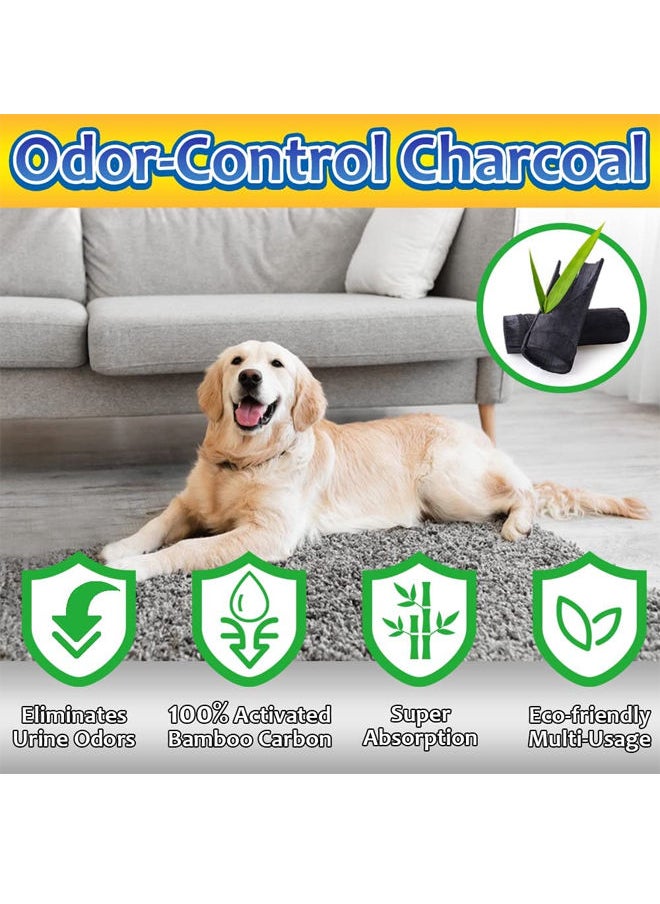 Generic - Pee Pads for Dogs Charcoal Puppy Pads New & Improved Odor-Control Absorbs Urine Dog Pee Pads 5-Layer Leak-Proof Wee Wee Pads for Dogs - Image 1