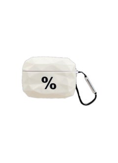 Percent Sign For Airpods Pro For Apple Bluetooth Wireless Earphone Case 1/2/3 Generation Diamond Pattern Protective Case Soft-Color:Diamond Grain Percent Sign + Hook-Applicable Model:Airpods 3 Generation