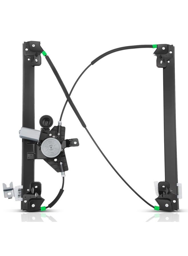 A-Premium Power Window Regulator with 6-pin Motor Compatible with Nissan Pathfinder 2013-2021 Sport Utility Front Right Passenger Side - Image 1