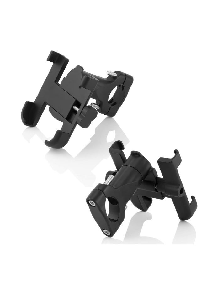 Fukukawa Adjustable Bike Phone Holder Handlebar Mount Universal Mobile Holder for Bicycle Motorcycle Scooter Compatible with 4 to 7 Inch Smartphones Anti Slip Secure Clamp Black - Image 4