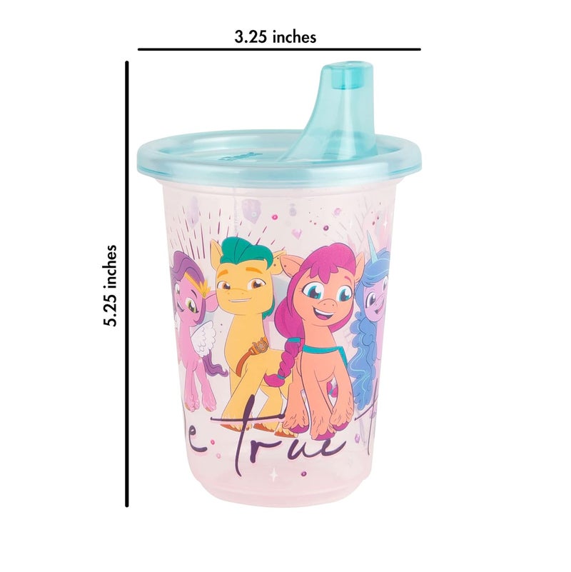 The First Years Take  Toss My Little Pony Sippy Cups  Reusable Toddlers Cups with Lids  Kids Party Pack with 2 Travel Caps  10 Oz  10 Count - Image 5