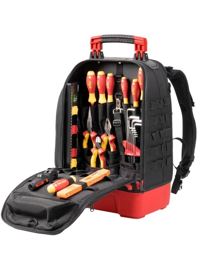Wiha Wiha Electrician Tool Backpack 27 Pieces I With Electrician Basic Equipment I Stable Base I With Laptop Compartment I Pockets For Accessories  - Image 1