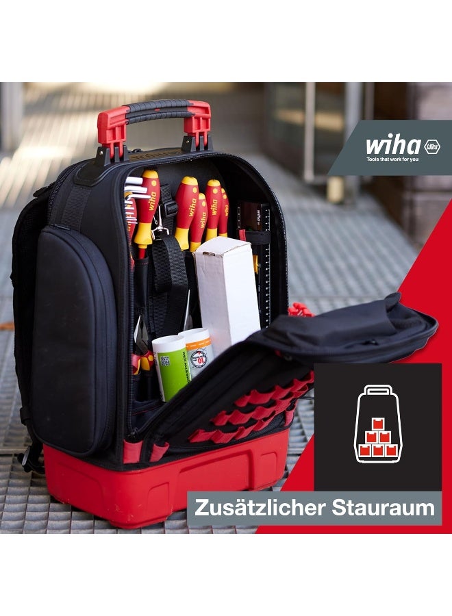 Wiha Wiha Electrician Tool Backpack 27 Pieces I With Electrician Basic Equipment I Stable Base I With Laptop Compartment I Pockets For Accessories  - Image 2