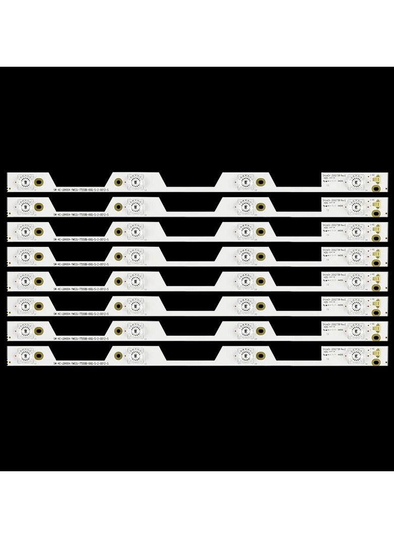 تي سي إل 8 قطع إضاءة خلفية LED لتلفزيون TCL مقاس 49 بوصة (SHINEON 2D02738 REV.E، 4C-LB4904-HR03J/4C-LB4904-YH01J) - Image 1