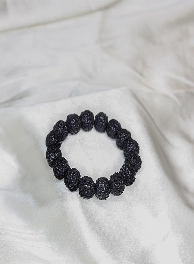 Divine Hindu 5 Mukhi Rudraksha Bracelet | Original Panchmukhi Rudraksha Beads Bracelet | Shiva Rudraksha Bracelet for Protection | Spiritual Healing Bracelet for Daily Wear | Gift for Men & Women - Image 3
