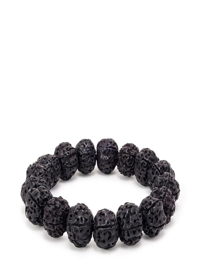 Divine Hindu 5 Mukhi Rudraksha Bracelet | Original Panchmukhi Rudraksha Beads Bracelet | Shiva Rudraksha Bracelet for Protection | Spiritual Healing Bracelet for Daily Wear | Gift for Men & Women - Image 2