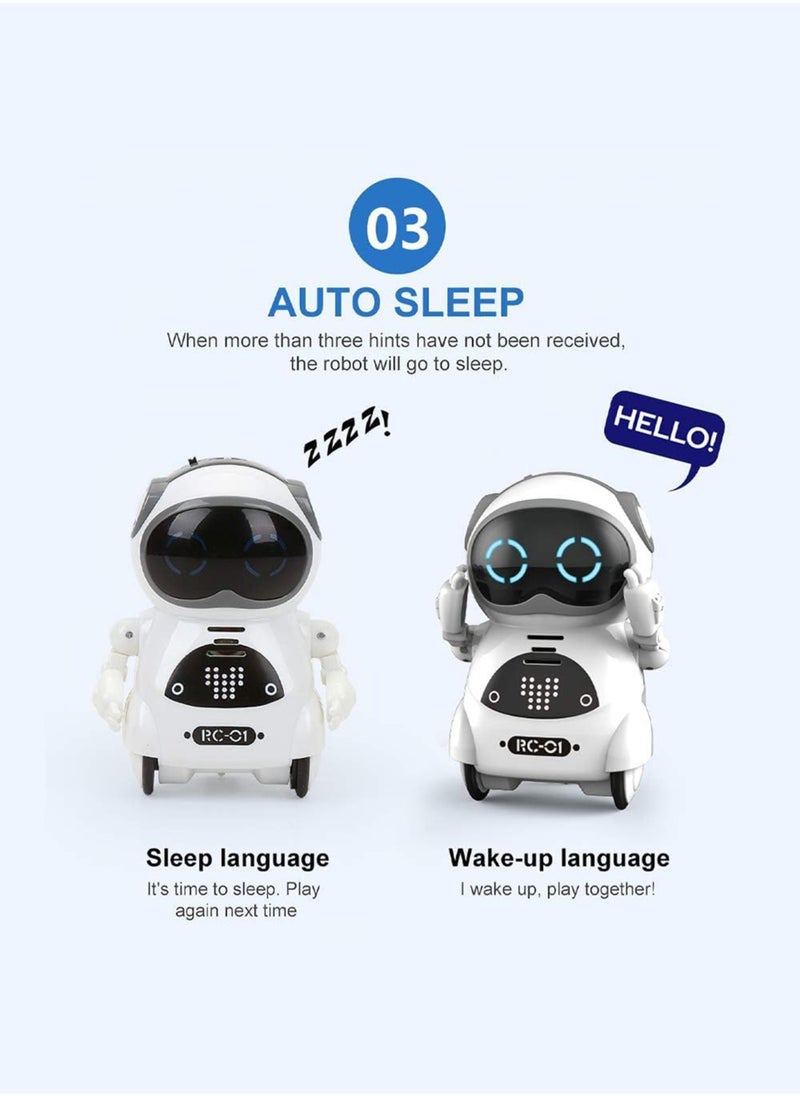 Paka Rabbit - Pocket Robot, Cute Pets, Rechargeable Smart Talking Interactive Dialogue Voice Recognition Record, Singing Dancing Telling Story Mini Robot for Kids - Image 1