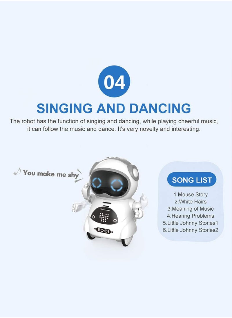 Paka Rabbit - Pocket Robot, Cute Pets, Rechargeable Smart Talking Interactive Dialogue Voice Recognition Record, Singing Dancing Telling Story Mini Robot for Kids - Image 1