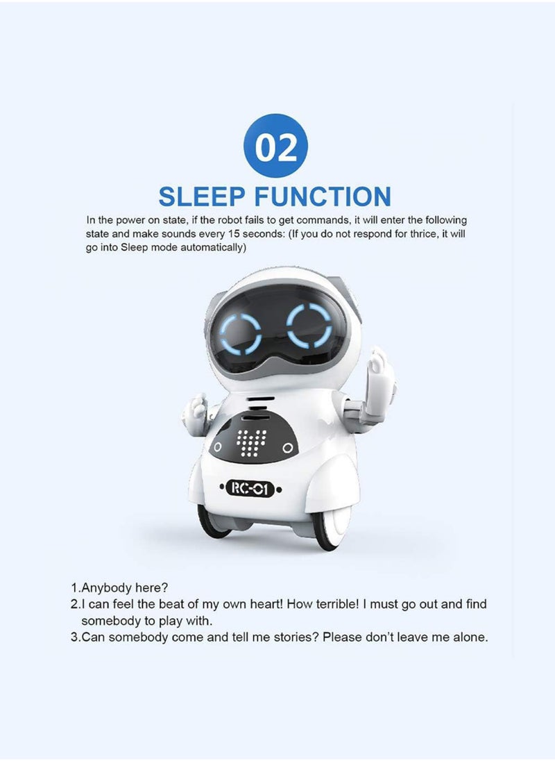 Paka Rabbit - Pocket Robot, Cute Pets, Rechargeable Smart Talking Interactive Dialogue Voice Recognition Record, Singing Dancing Telling Story Mini Robot for Kids - Image 1