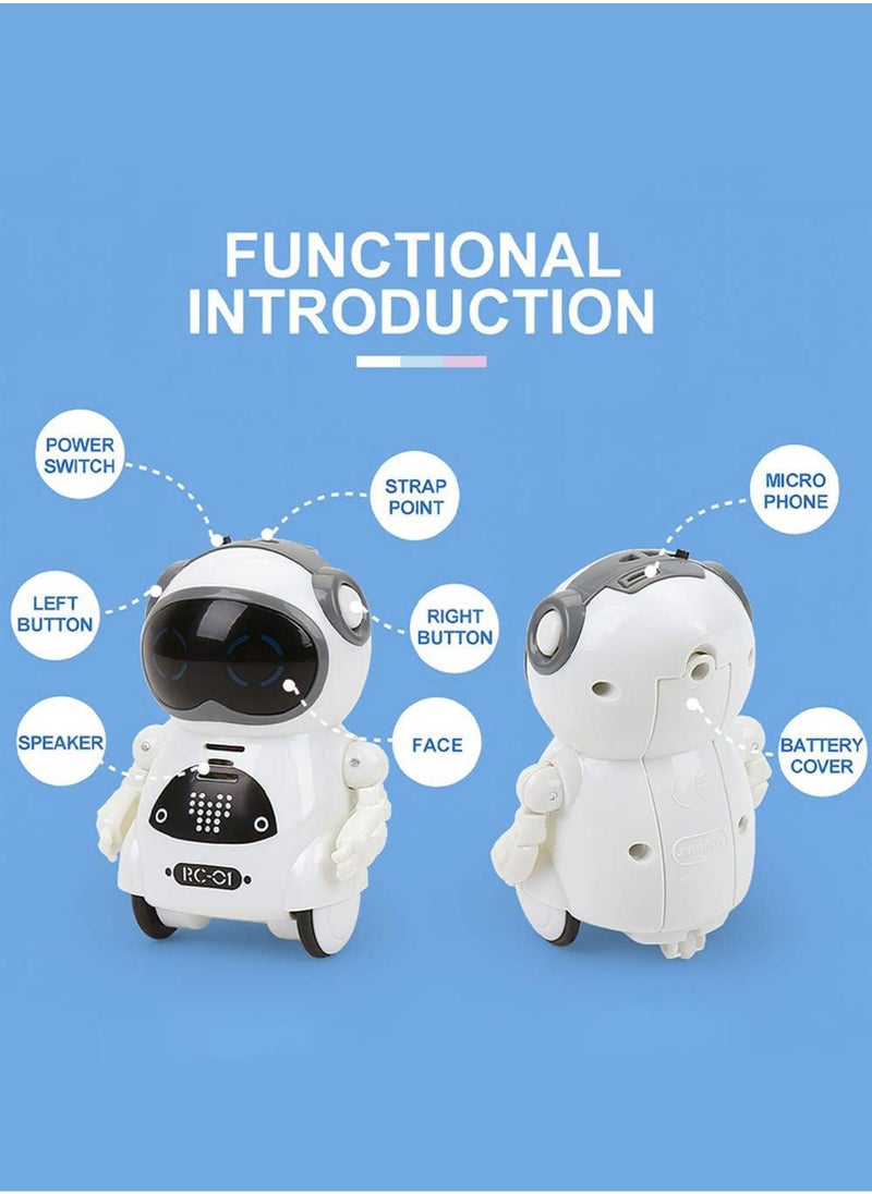 Paka Rabbit - Pocket Robot, Cute Pets, Rechargeable Smart Talking Interactive Dialogue Voice Recognition Record, Singing Dancing Telling Story Mini Robot for Kids - Image 1