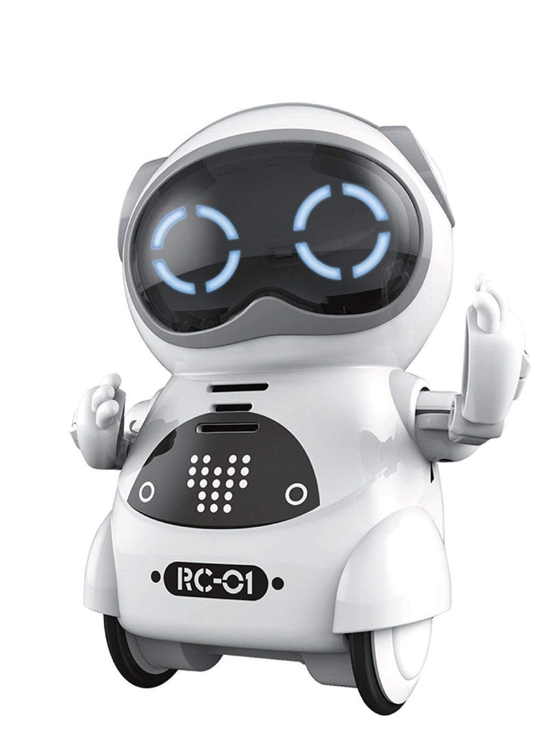 Pocket Robot, Cute Pets, Rechargeable Smart Talking Interactive Dialogue Voice Recognition Record, Singing Dancing Telling Story Mini Robot for Kids  - Image 1