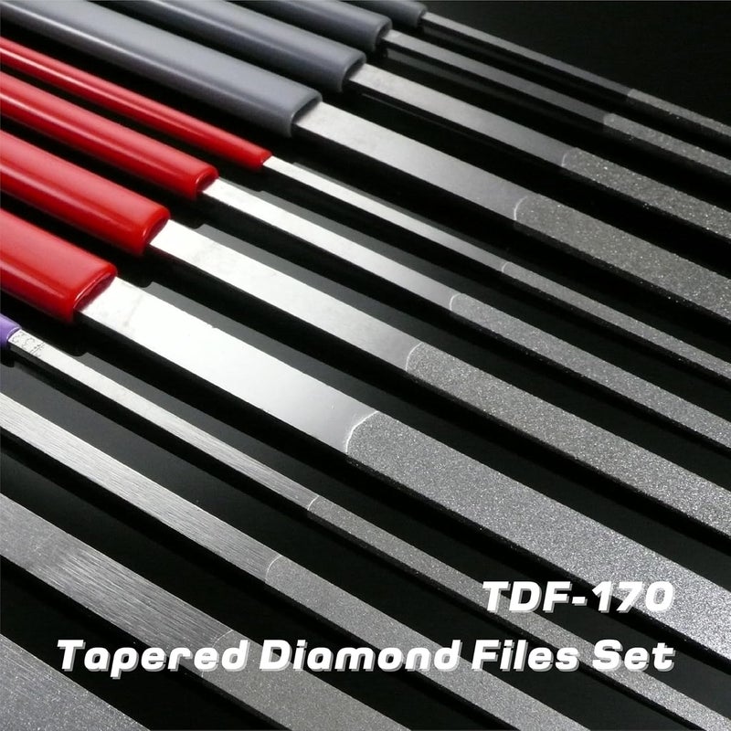 Miracle MIRACLE Tapered Diamond Files Set 12Piece Grit 120 200 400 - Image 2