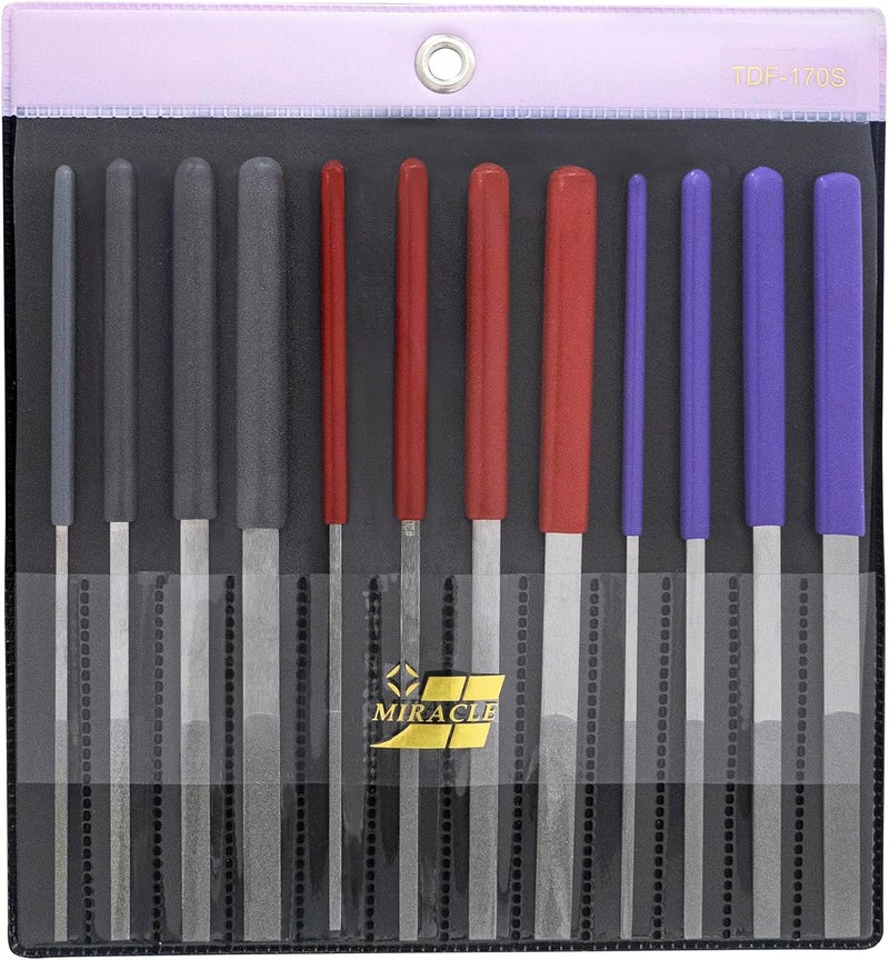 Miracle MIRACLE Tapered Diamond Files Set 12Piece Grit 120 200 400 - Image 3