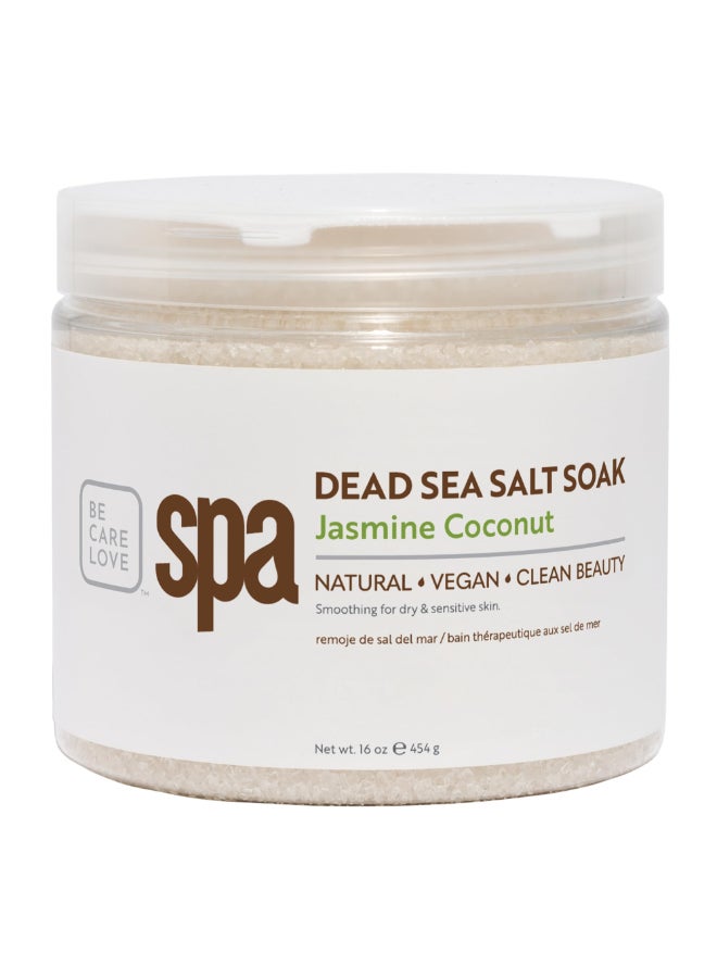 BCL SPA Dead Sea Salt Soak Bath Salt with Organic Jasmine Coconut Shae Butter Arnica Aloe Vera Juice Chamomile Argan Oil Jojoba Oil Skin Exfoliator HomeProfessional Use 16 fl oz - Image 3