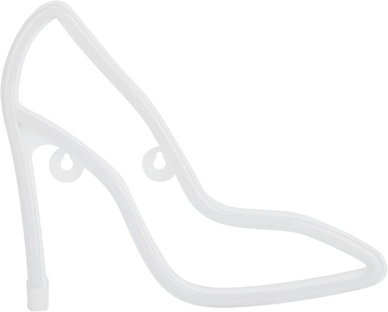 ويوبلز لافتات نيون على شكل أحذية بكعب عالٍ، لافتة نيون LED كبيرة، أضواء ليلية جدارية لحفلات المهرجانات، حفلات الكاريوكي، الحانات، ديكور المنزل وغرفة النوم (وردي) - Image 1