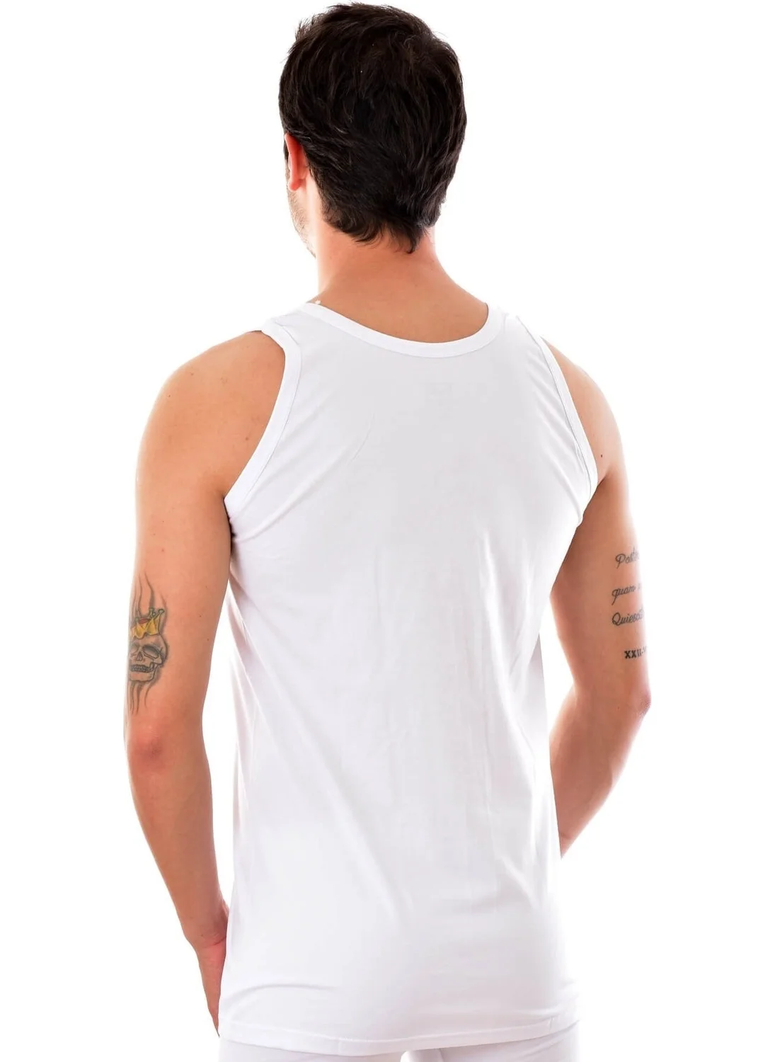 Pemilo Tutku 0101 Men's Combed Cotton Undershirt White