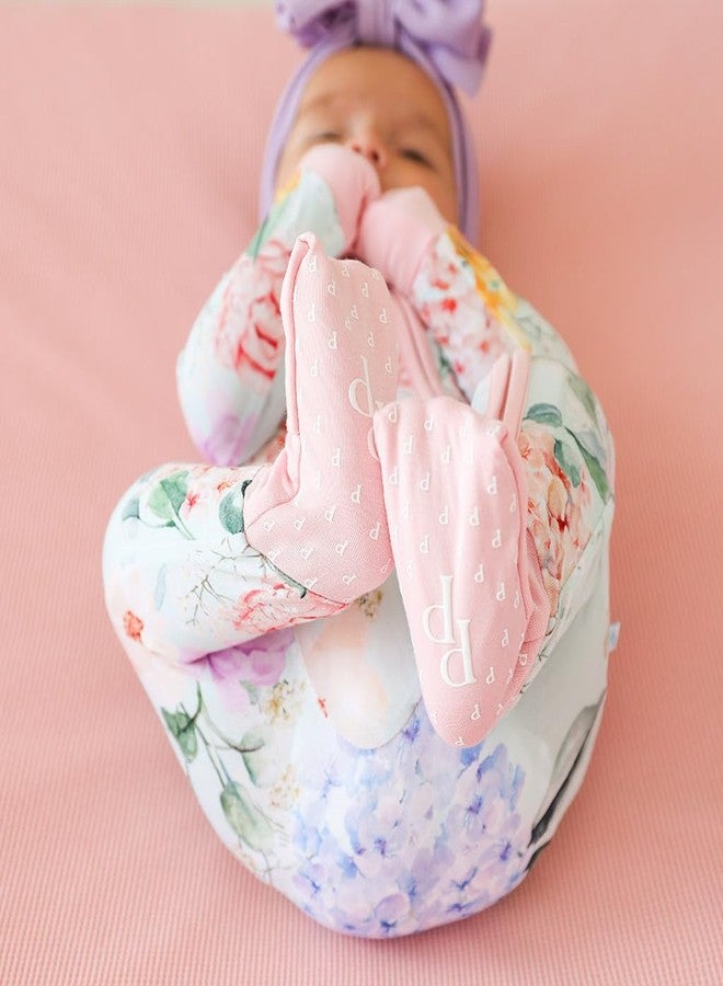 Posh Peanut Convertible Baby Sleepers - Girls Footless Baby Pajamas with 2 Way Zipper for Easy Diaper Changes, Erin, 6-9 Months Mint - Image 5