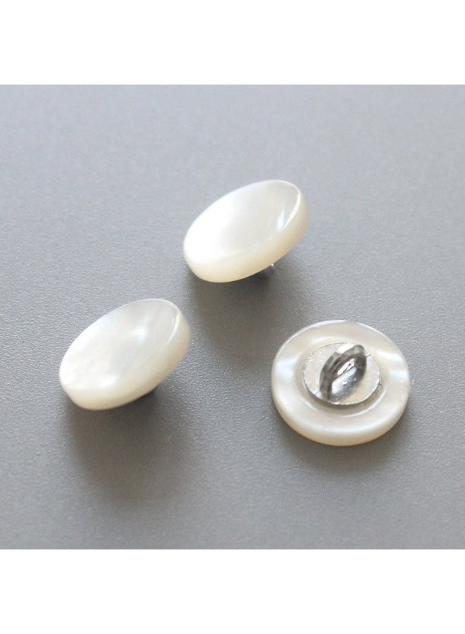 YaHoGa 10PCS 12mm 12 inch Genuine White Mother of PeYaHoGa 10PCS 12mm (1/2 inch) Genuine White Mother of Pearl MOP Buttons Bulk White MOP Buttons with Shank for Clothes Suits Coats Sweatersarl MOP Buttons Bulk White MOP Buttons with Shank for Clothes Suits Coats Sweaters - Image 3