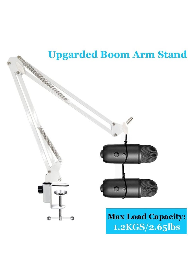 XiuWoo - For Blue Yeti X Boom Arm, Heavy Duty Adjustable Blue Yeti Nano Microphone Stand with 3/8"to 5/8" Screw Adapter, Compatible with blue series Microphone(without Microphone) - Image 1