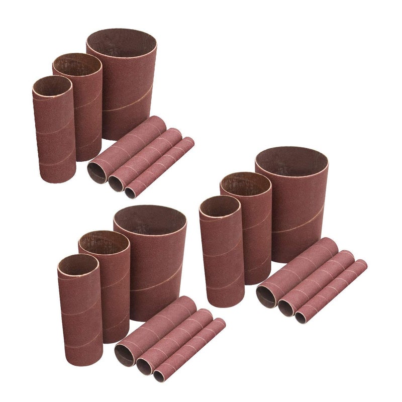 POWERTEC 11240 4.5 Inch Sanding Sleeves for Spindle Sander in 6 Sizes with Assorted Grits 80, 120, 240 | Aluminum Oxide Sandpaper Sanding Sleeve Assortment in Dia. 1/2, 3/4, 1, 1-1/2, 2 & 3-18 PK - Image 1