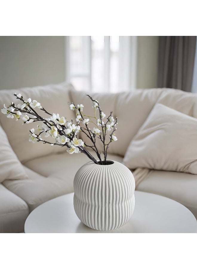 Round Ripped Vase - Image 3