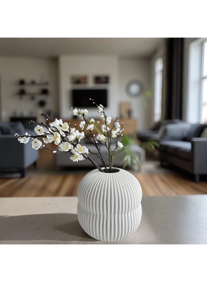 Round Ripped Vase - Image 4