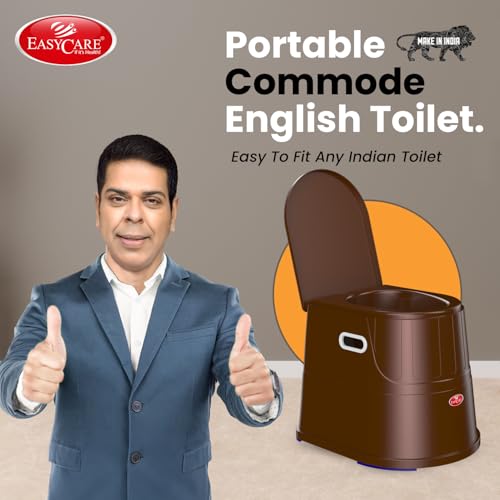 EASYCARE® Heavy Duty Portable Indian to Western Toilet Converter | Commode Stool for Patients, Adults, Elderly, Kids, Handicap | Portable Toilet Seat | Toilet Chair I Capacity Upto 125 Kgs - Image 3