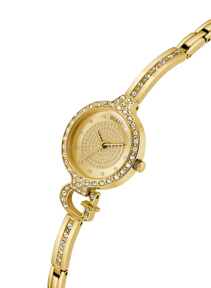 GUESS Ladies Giselle Gold Tone Analog Watch - Image 4