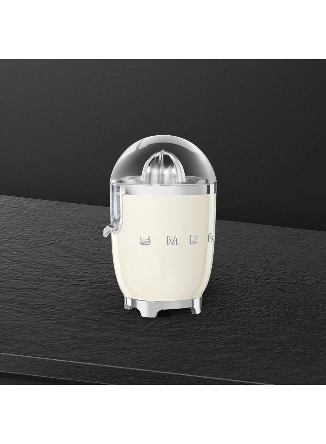 سميج عصارة الحمضيات بتصميم ريترو من الخمسينات مع وعاء عصير وغطاء، فوهة من الفولاذ المقاوم للصدأ مضادة للتنقيط، هيكل من الألمنيوم المصبوب، ضمان لمدة سنة - Image 5