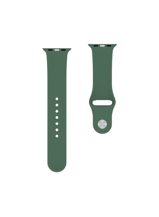 Silicone Strap For Apple Watch 38/40mm Green - Image 1