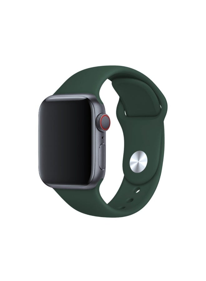 Silicone Strap For Apple Watch 38/40mm Green - Image 3
