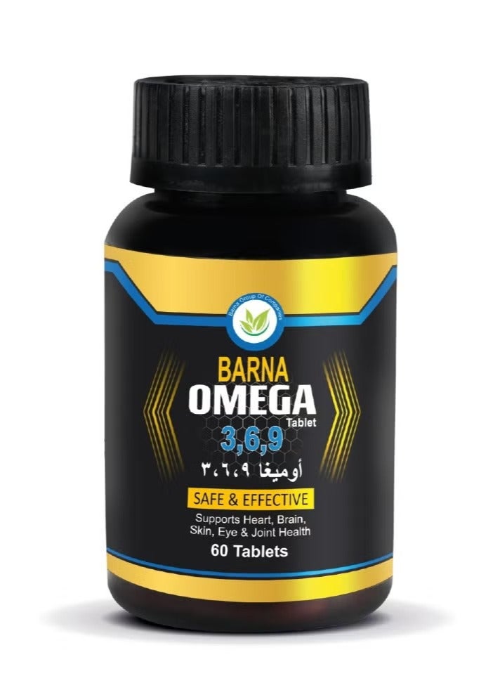 Omega 3 6 9 Tablets – Daily supplement for heart, brain, joints, skin & eye health