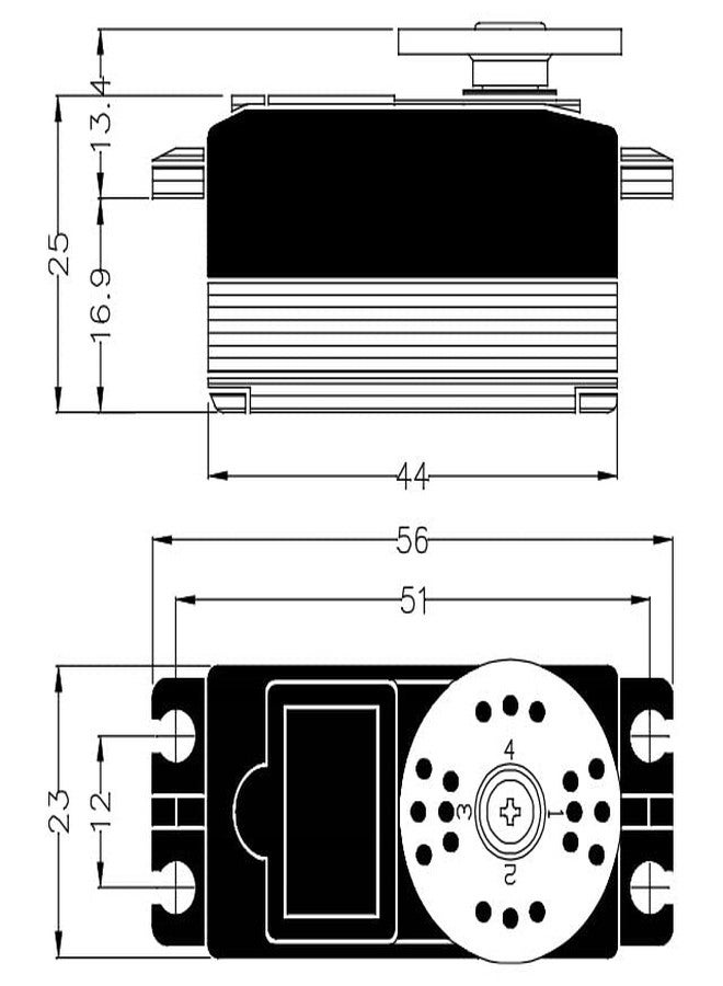 Hitec RCD سيرفو هيتك RCD 31075S HS-75BB القابل للسحب BB - Image 2