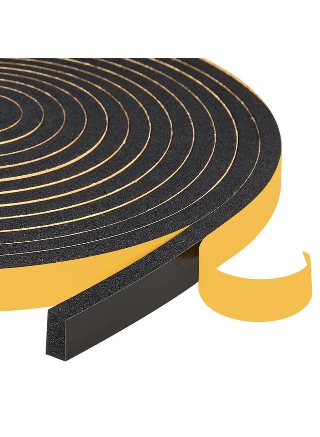 Yotache Weather Stripping Door Seal Strip 1/2 x 1/4 inch, 2 Rolls x 13Ft, New Adhesive Foam Insulation Tape for Door Frames, Windows, Total 26Ft - Image 1