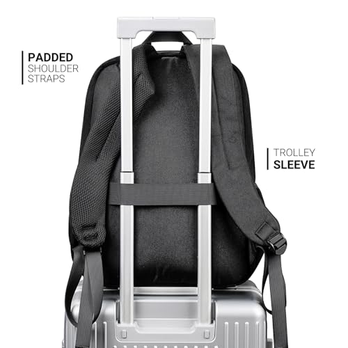 ZORFIN 26L Backpack for College, and Travel: Corduroy Bookbag - Black - Image 5