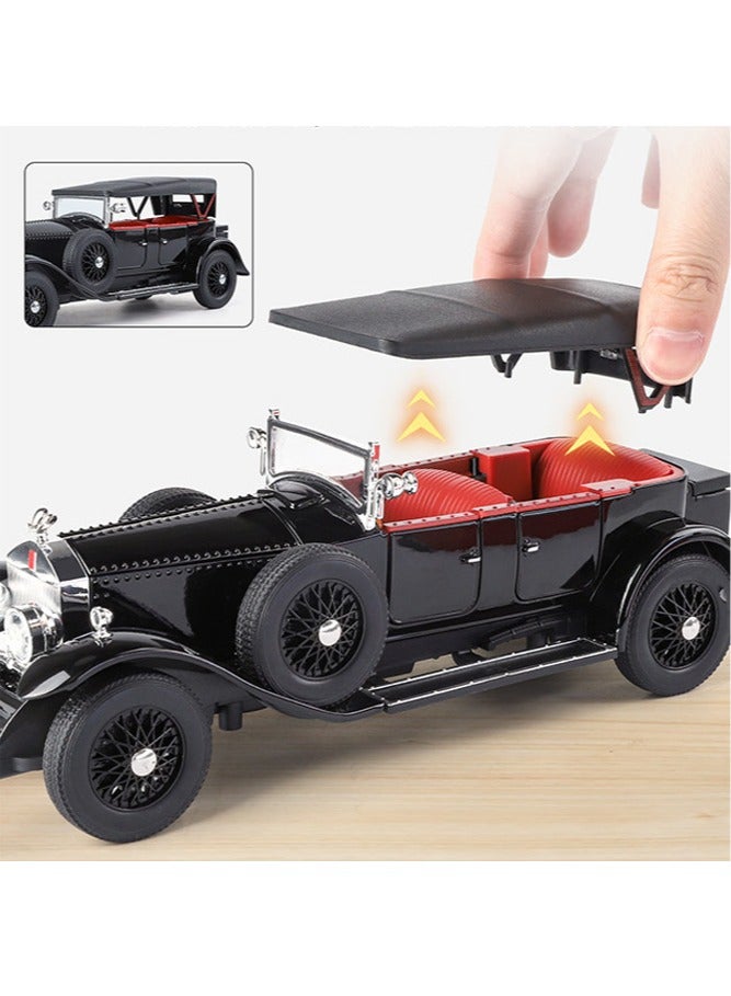 general 1:24 Vintage Retro Classic Car Alloy Pull-Back Car Model Toy for Children Decorative Item Can Be Given as a Gift to Family and Friends - Image 3