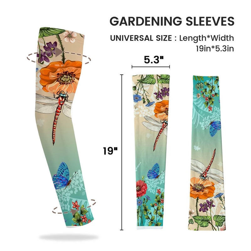 YPHCDO Gardening Sleeves for Women Farm Sun Protection Thorn Proof Cooling Arm Sleeves to Cover Arms for Garden Sports - Image 5