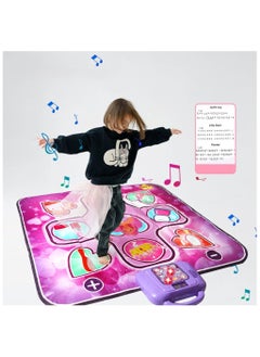 General Dance Mat Dance Mat Music Mat with LED Light Adjustable Volume Built-in Music Dance Games Gifts for Kids Girls Boys 4-8 Years Old  - Image 1