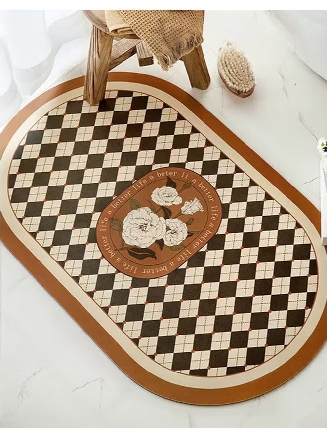 Kitchen Mat,Non-Slip, Waterproof & Anti-Fouling Kitchen Rug, Easy to Clean Floor Mat with Strong Water Absorption, Durable & Formaldehyde-Free Material for Kitchen, Laundry, Office, Home Use