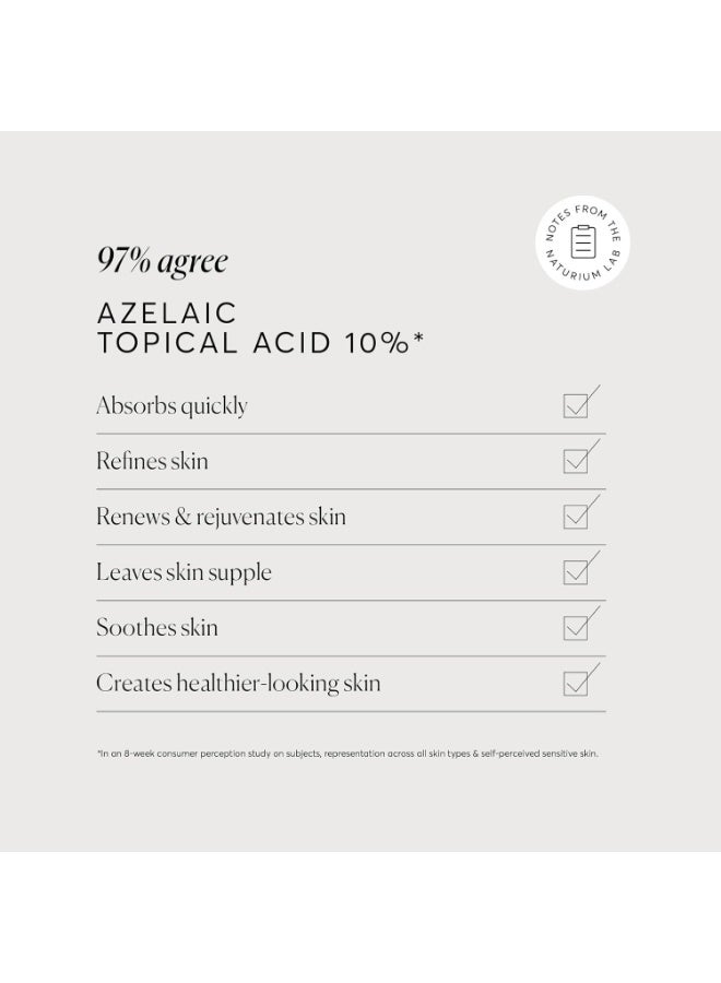 Naturium Azelaic حمض موضعي 10%، علاج تجميلي للعناية بالوجه والبشرة مع النياسيناميد وفيتامين C، 1 أونصة - Image 4