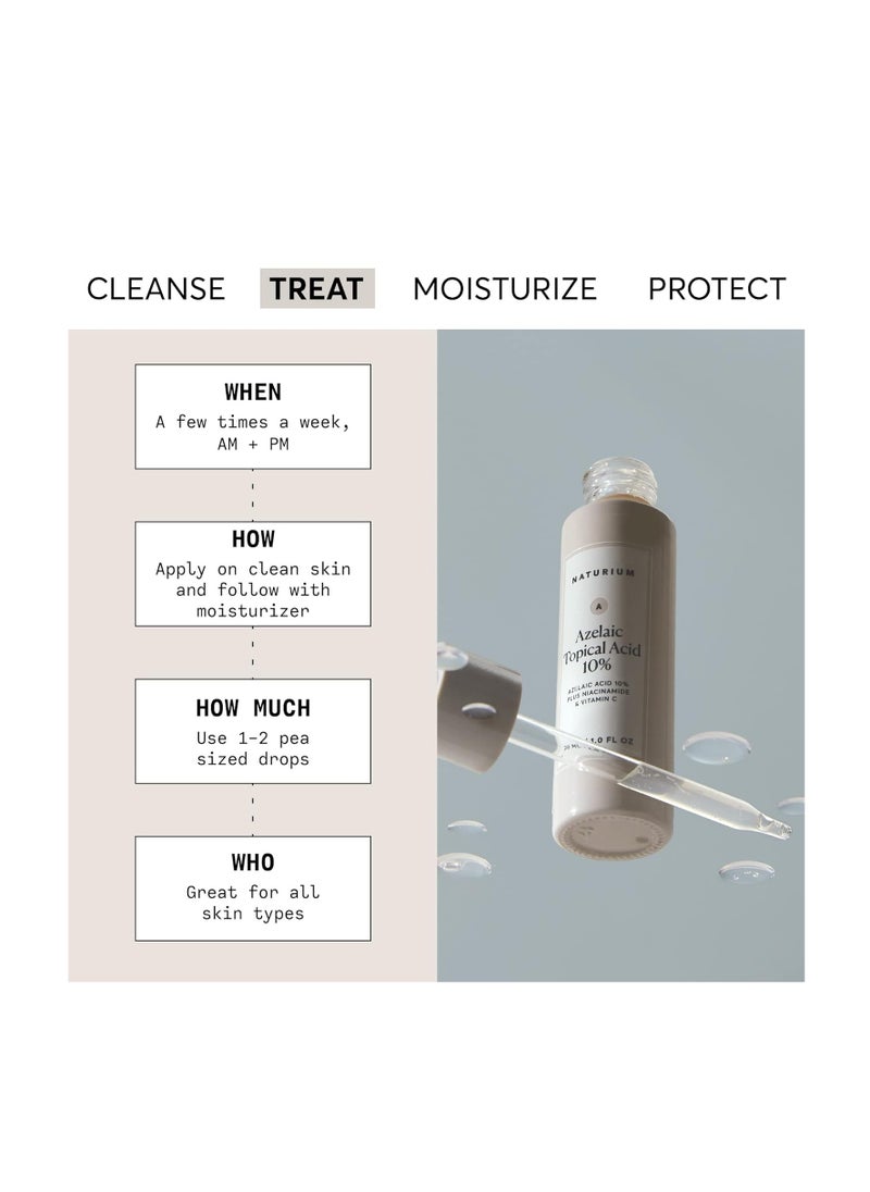 NATURIUM Naturium Azelaic Topical Acid 10%, Face & Skin Care Beauty Treatment with Niacinamide & Vitamin C, 1 oz  - Image 3