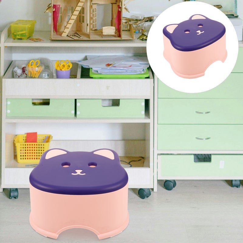 2pcs Children Step Stool Colored Step Stool Toddler Sitting Stool for Home - Image 5