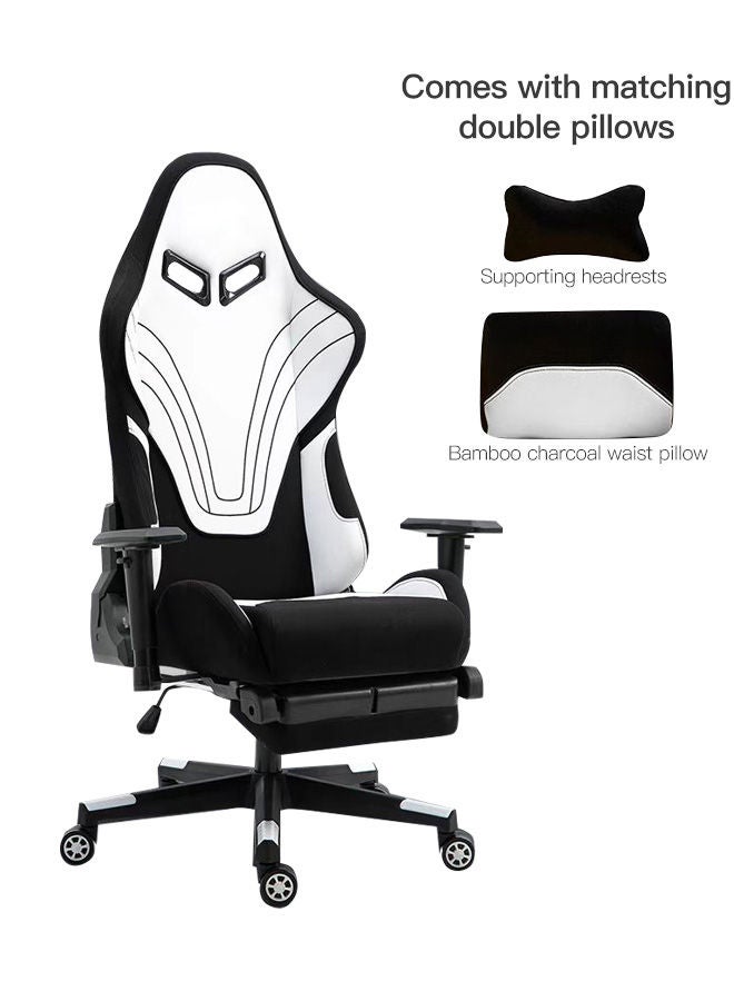 Sharpdo Gaming Chair Home Esports Game Chair with Foot Rest, Waist Pillow, Adjustable Pillow - Image 1