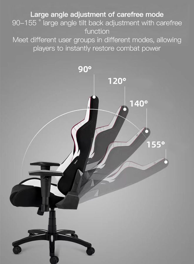 Sharpdo Gaming Chair Home Esports Game Chair with Foot Rest, Waist Pillow, Adjustable Pillow - Image 4