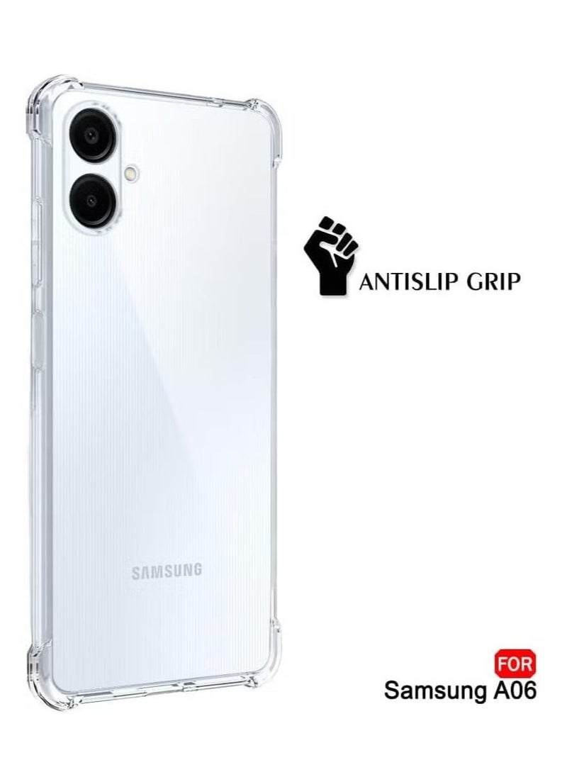 JAJEEK Samsung Galaxy A06 Case – Transparent Soft Flexible TPU, Anti-Drop Shockproof Bumper Protective Cover for Samsung Galaxy A06, Slim, Durable, and Lightweight Design - Image 4